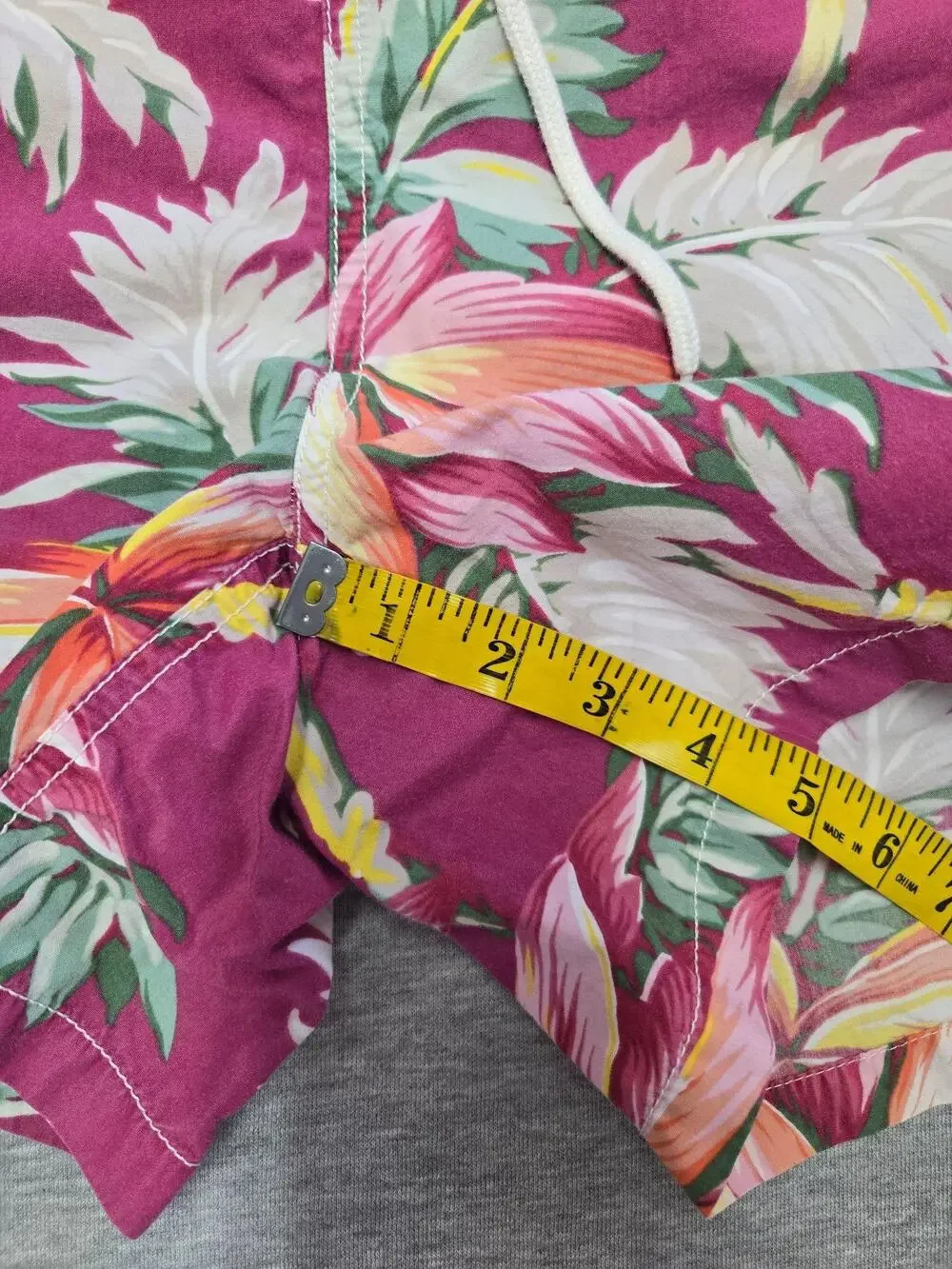 Polo Ralph Lauren Shorts Mens Medium Pink Tropical Floral Swim Trunks Hawaiian
